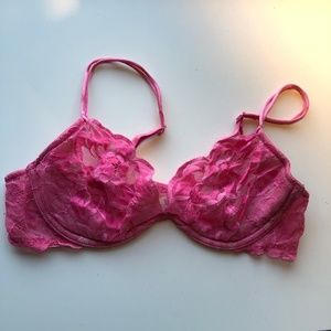 Victoria's Secret Pink Sheer Lace Bra